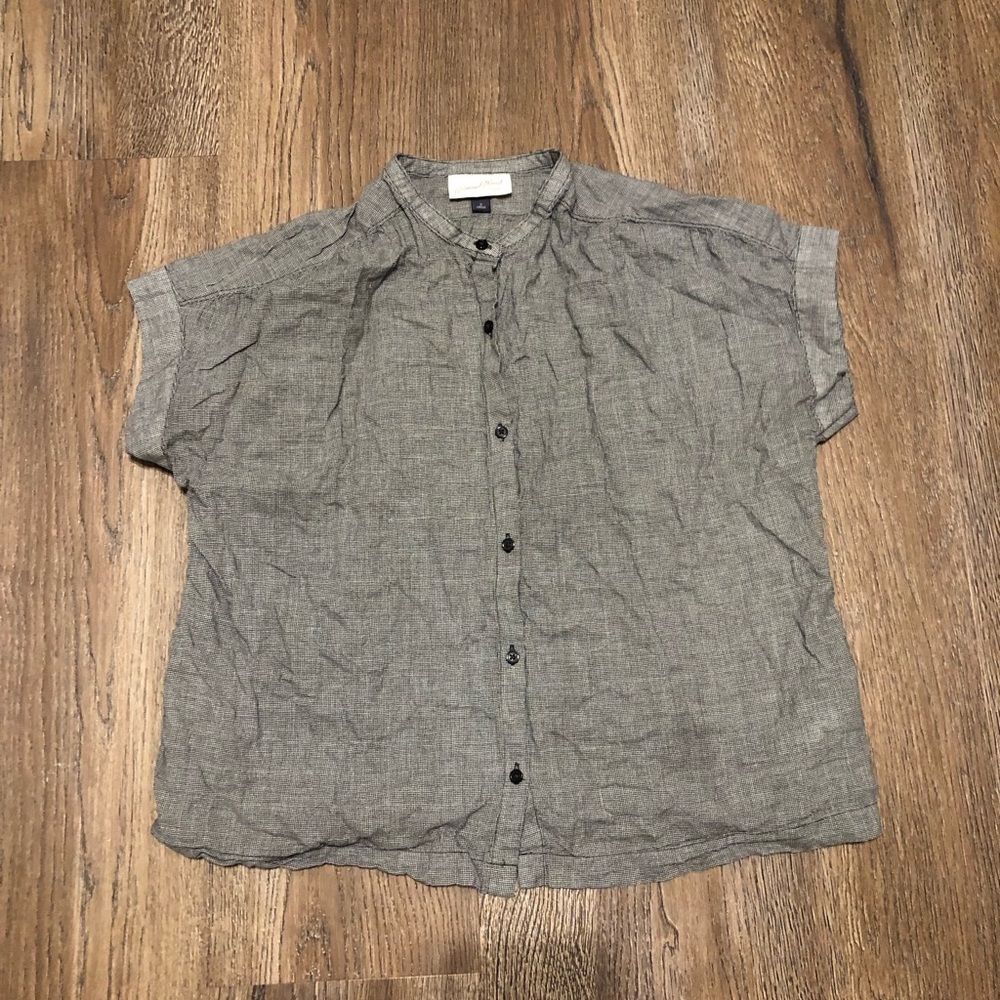 houndstooth blouse